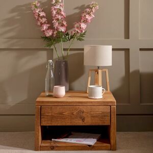 Pandon Bedside Table - Smoke Pine   Funky Chunky Furniture  - Funky Chunky Furniture