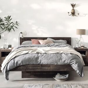 Baltic Bed Frame - Teak - Double   Funky Chunky Furniture  - Funky Chunky Furniture