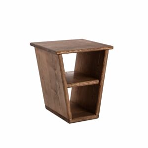 Lambton Angular Bedside Table - Medium Oak  - Funky Chunky Furniture