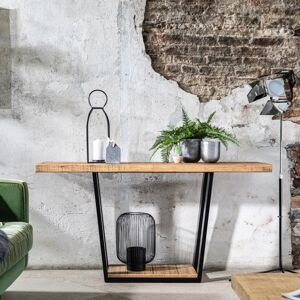 Armstrong Tall Console Table - Smoke Pine - Trapezium   Funky Chunky Furniture  - Funky Chunky Furniture