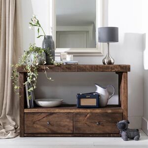 Derwent Console Table - Medium Oak - Wooden   Funky Chunky Furniture  - Funky Chunky Furniture