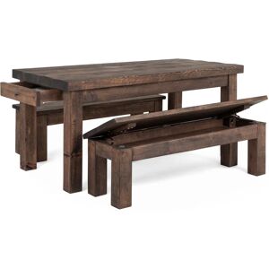 Wansbeck Bench - Walnut - 85cm   Funky Chunky Furniture  - Funky Chunky Furniture