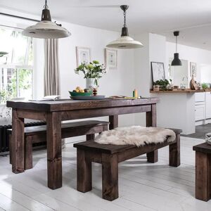 Wansbeck Dining Table With Drawer - Rustic Pine 180cm  - Funky Chunky Furniture