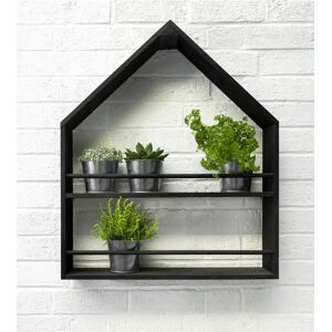 Black Wood Herb Garden Wall Planter  - Funky Chunky Furniture