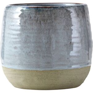 Large Glazed Stoneware Grey Planter   Funky Chunky Furniture  - Funky Chunky Furniture