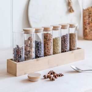 Bamboo Spice Rack & Jars  - Funky Chunky Furniture