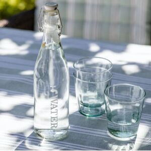 Glass Tap Water Bottle - 500ml  - Funky Chunky Furniture