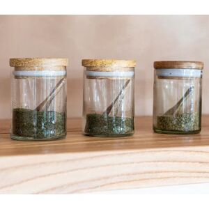 Spice Jars With Spoons - Set Of 3  - Funky Chunky Furniture