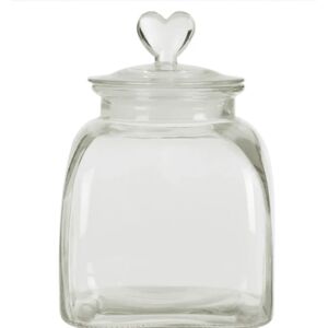 Loves Me Glass Storage Jar - Small   Funky Chunky Furniture  - Funky Chunky Furniture