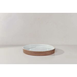 White Stoneware Plate  - Funky Chunky Furniture