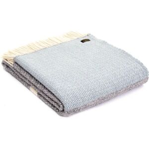 Duck Egg Blue and Grey Wool Throw   Funky Chunky Furniture  - Funky Chunky Furniture