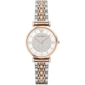 Emporio Armani Ladies Two-Tone Rhinestone Watch AR1926