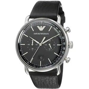 Emporio Armani Chronograph Black Strap Watch