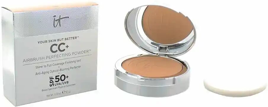 It Cosmetics - Your Skin But Better CC+ Airbrush Perfecting Powder Tan (9.5g)