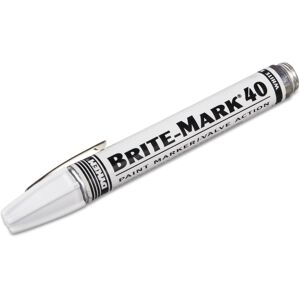 Dykem 40008 Brite-Mark 40 White Paint Marker