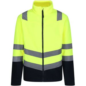 Regatta TRF655 Hi-Vis Full Zip Fleece S  Yellow/Navy