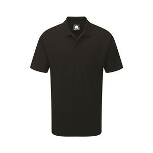 ORN 1190-30 Oriole Moisture Wicking Poloshirt L  Black