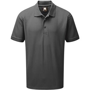 ORN 1190-30 Oriole Moisture Wicking Poloshirt S  Grey