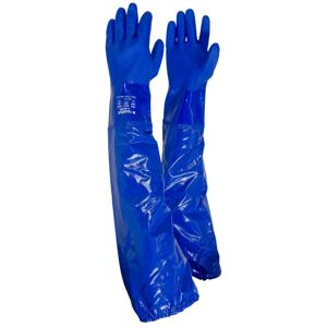 Ejendals Tegera 12910 Extra Long Chemical Resistant Gauntlets 11  Blue