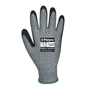Polyco GH378 L/W Crinkle Latex Palm Coated Glove Cut 5
