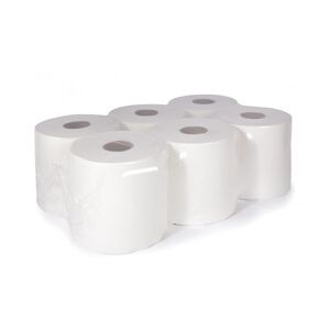 Enigma White 1-Ply Embossed Hand Paper Towels 6 Pack