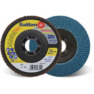 Sait 048707 SAITLAM Premium Zirconia Abrasive Flap Disc 60G 125mm Sait 048707 SAITLAM Premium Zirconia Abrasive Flap Disc 60G 125mm
