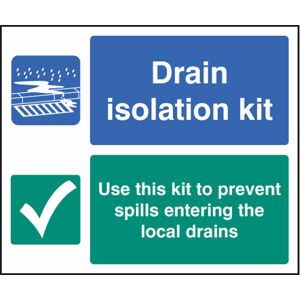 Darcy SL/DRAINISOLATION Drain Isolation Rigid PVC Sign