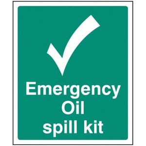 Darcy SL/EMERGENCY/OIL Emergency Oil Spill Kit Rigid PVC Sign