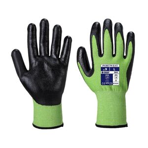 Portwest A645 Cut Level D Green Nitrile Palm-Coated Gloves