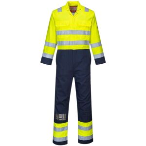 Portwest BIZ7 Hi-Vis Anti-Static Bizflame Pro Coverall M  Yellow