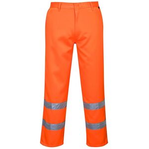 Portwest E041 Hi-Vis Polycotton Trousers Regular L  Orange