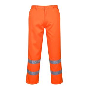 Portwest E041 Hi-Vis Polycotton Trousers Regular XXL  Orange