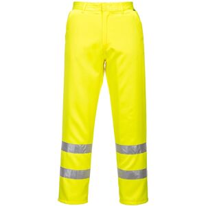 Portwest E041 Hi-Vis Polycotton Trousers Regular S  Yellow