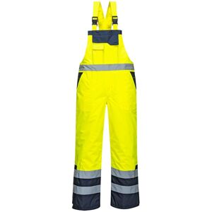 Portwest S489 Lined Hi-Vis Bib & Brace