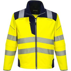 Portwest T402 PW3 Hi-Vis Softshell Jacket XXL  Yellow/Navy