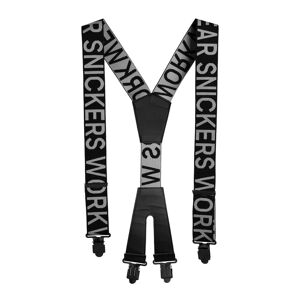 Snickers 9064 Logo Elastic Strap Braces Black Grey One Size