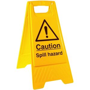 Allsigns SW11 Caution Spill Hazard A-Frame Folding Safety Sign