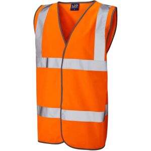 Leo Workwear Leo W01 Tarka Hi-Vis Waistcoat ISO 20471 Class 2 4XL  Orange