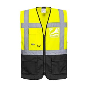 Portwest C476 Warsaw Hi-Vis Executive Waistcoat S  Yellow/Black