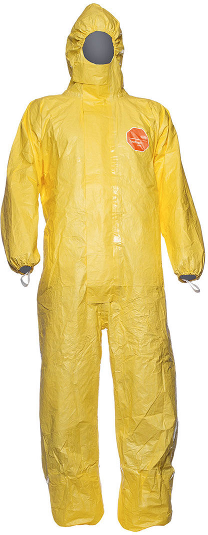 DuPont™ Tychem® 2000 C TCCHA5TYL00 Hooded Coverall XXL Yellow