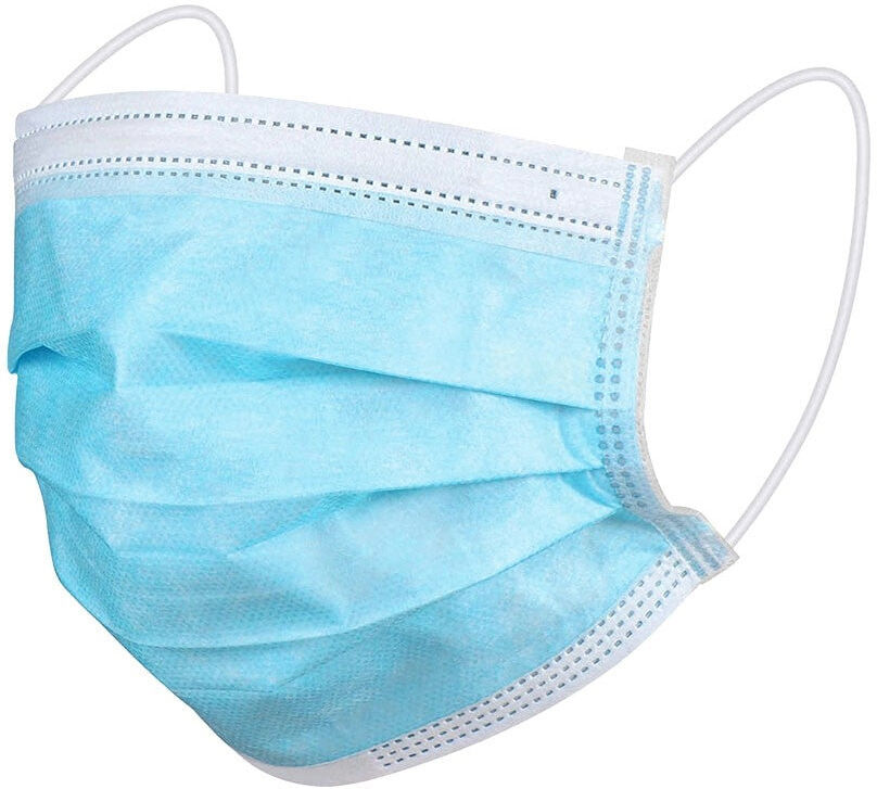 Polyco DK01BL Type IIR Disposable 3-Ply Surgical Face Mask (Box of 50)