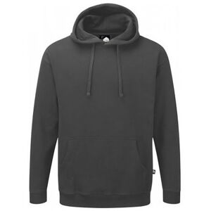 ORN 1280-15 Owl Hooded Sweatshirt S  Graphite Grey