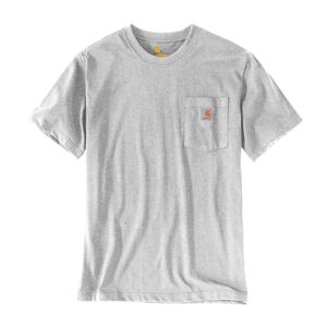 Carhartt 103296 Relaxed Fit Heavyweight Short Sleeve K87 Pocket T-Shirt Large  Heather Grey