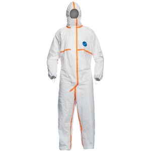 Dupont Tyvek 800 J TJ0198TWHPI Hooded Coverall  S  White