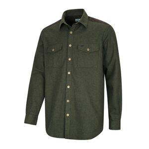 Hoggs of Fife DUNV Dunvegan Heavyweight Flannel Shirt S  Loden Green