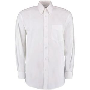 Kustom Kit KK105 Long Sleeve Oxford Shirt 14  White