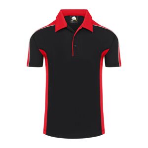 Orn 1198 Avocet Two Tone Polyester Polo Shirt Medium  Black/Red