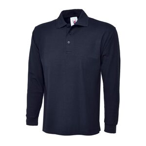 Uneek UC113 Long Sleeve Polo Shirt 4XL  Navy