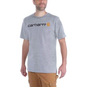 Carhartt TK3361-M Relaxed Fit Men′s T-Shirt With Carhartt Logo S Heather Grey Carhartt TK3361-M Relaxed Fit Men′s T-Shirt With Carhartt Logo S Heather Grey
