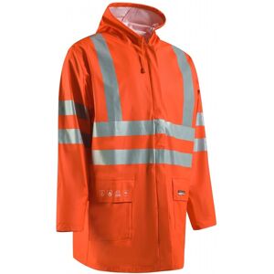 Lyngsoe FR-LR55 Flame Retardant Hi-Vis PU Rain Jacket